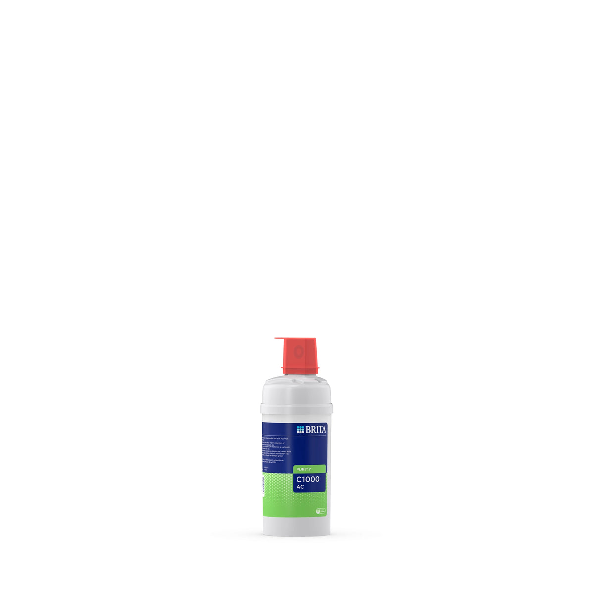 BRITA-waterfilterpatroon PURITY C1000 AC op een witte achtergrond