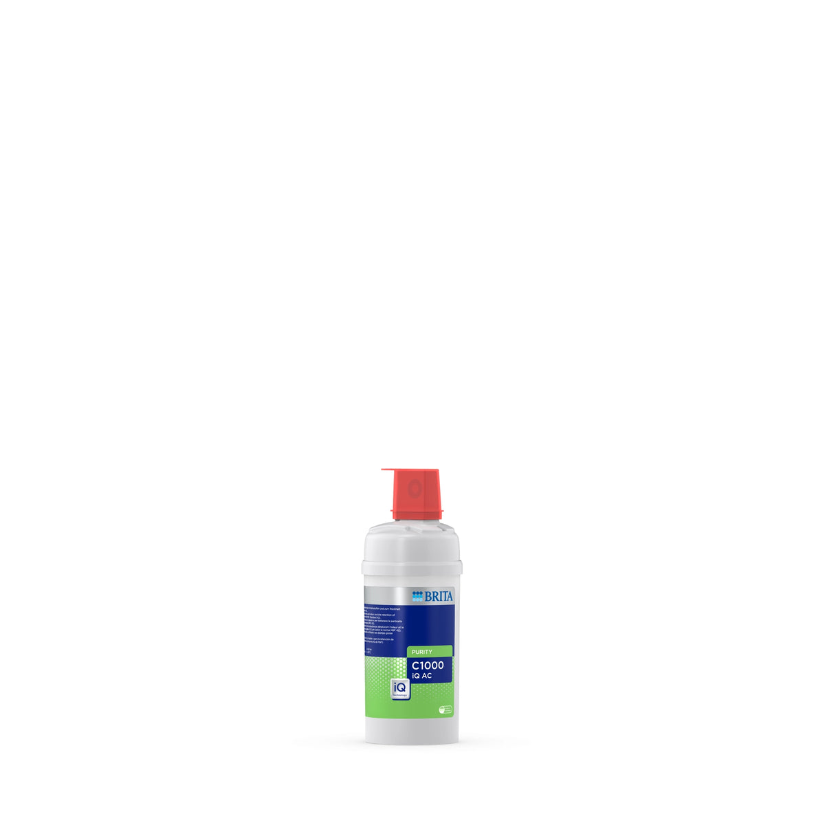 cartouche filtrante BRITA PURITY C1000 iQ AC sur fond blanc.
