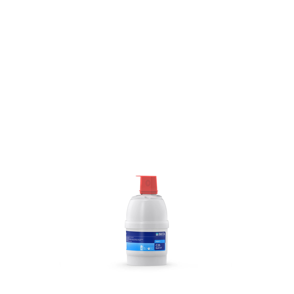BRITA-waterfilterpatroon PURITY C25 Quell ST op een witte achtergrond