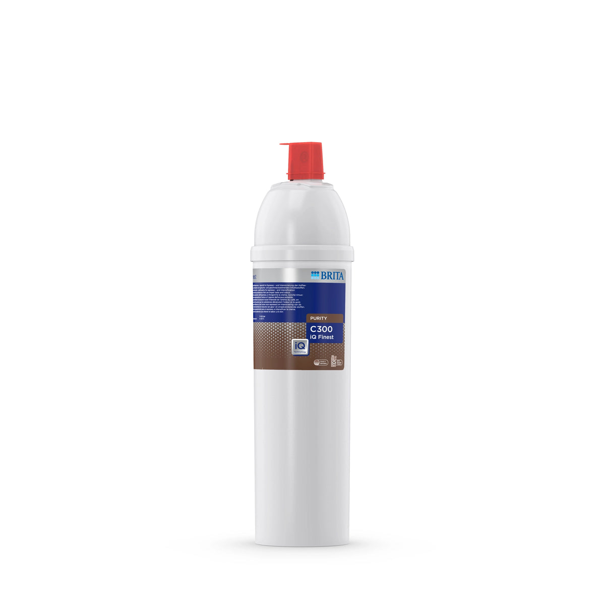 cartouche filtrante BRITA PURITY C300 iQ Finest sur fond blanc.
