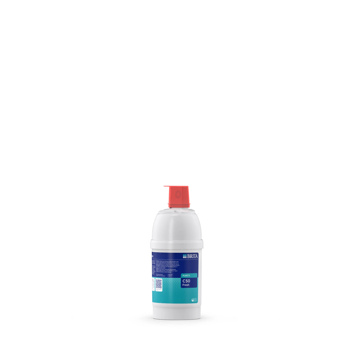 BRITA-waterfilterpatroon PURITY C50 Fresh op een witte achtergrond